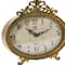 Hello Honey® 6.5" Distressed Pewter Mantel Clock